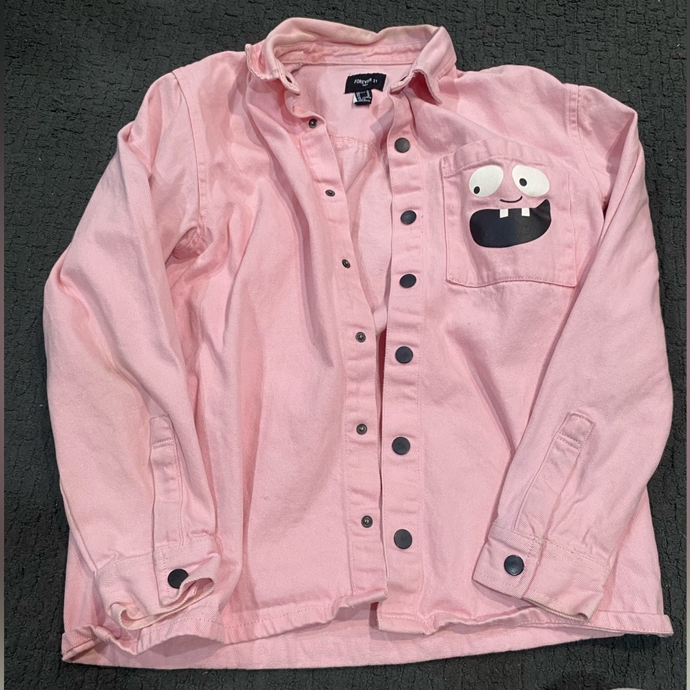 Men’s Pink Jean Jacket